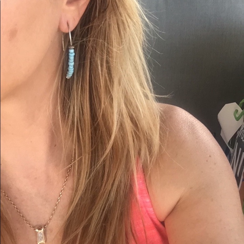 Turquoise earrings - Picture 3 of 5